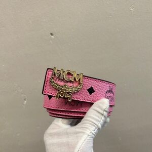 MCM Pink Leather Belt 🔥 Brand new size 100/40 fits 32-38